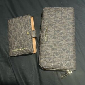 Michael kors wallet and passport wallet